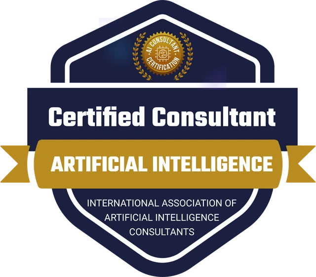 International Association of Artificial Intelligence Consultants Certified Consultant badge